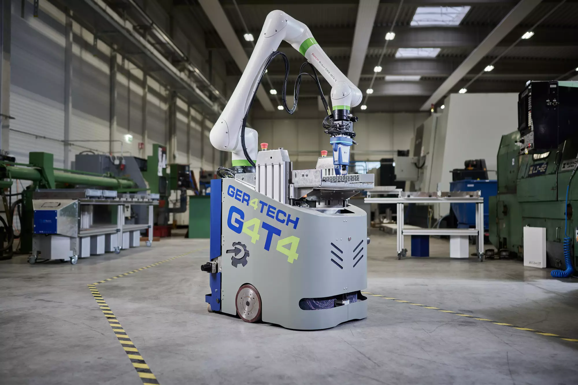 AMR & CoBot - Wireless charging - GER4TECH und Fanuc - Wiferion - wireless power