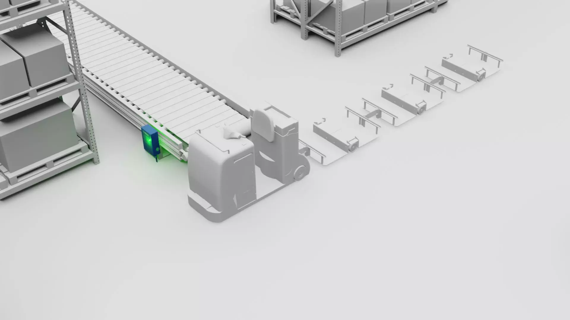 automatisierte routenzüge - automated tugger trains - industrial trucks