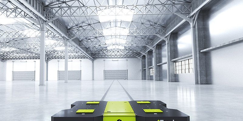 Strothmann Roboter - wireless charging agv mobile robot - wireless power -autonomous robot