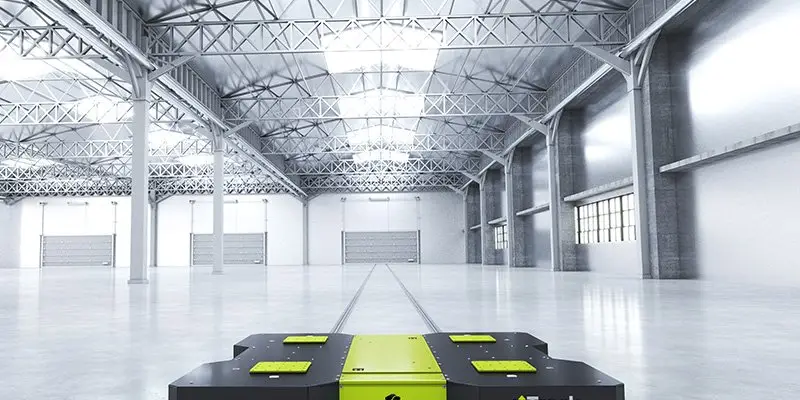Strothmann Roboter - wireless charging agv mobile robot - wireless power -autonomous robot