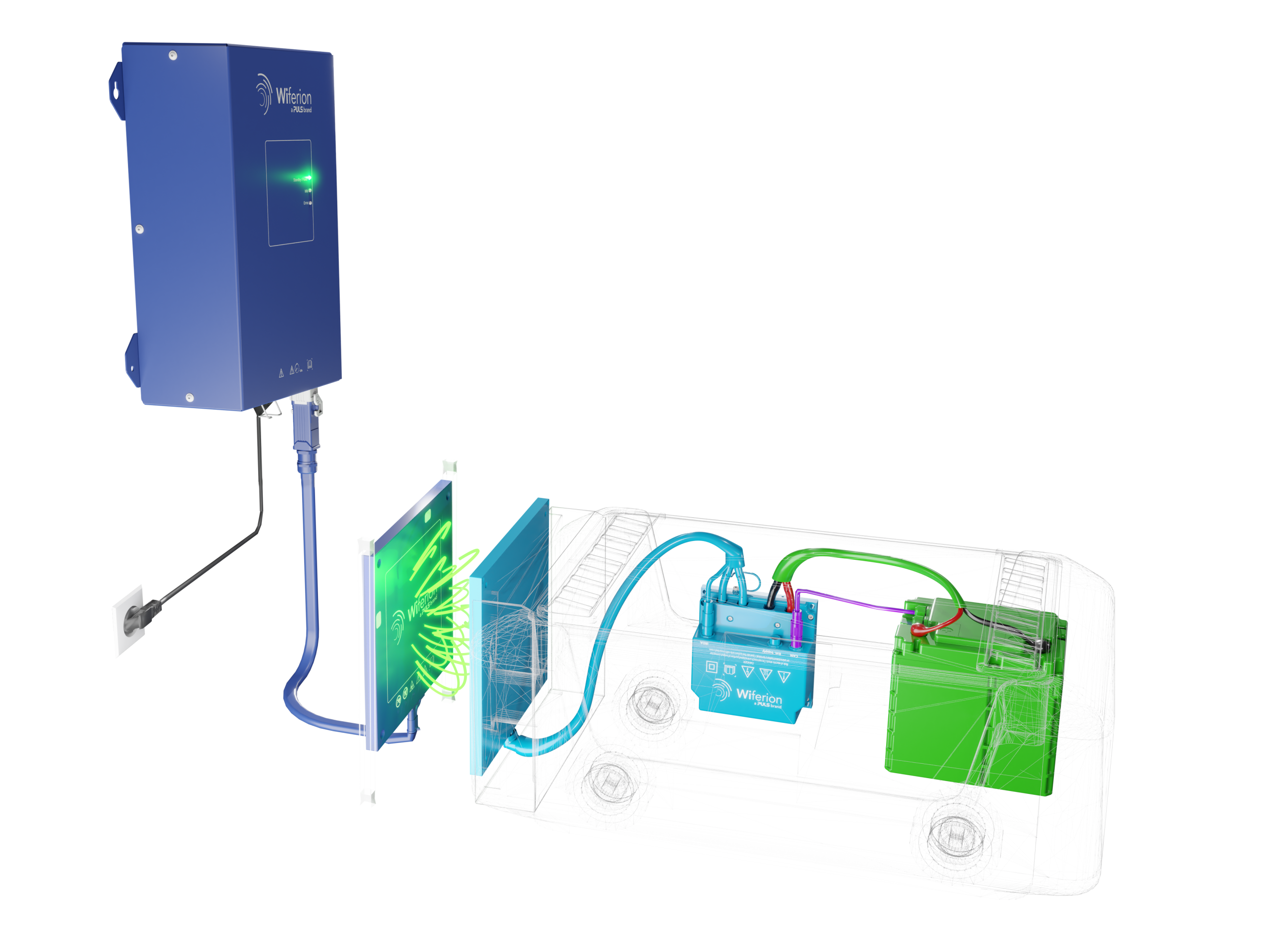 etalink 3000 wirless charging robot charging - agv agrarroboter