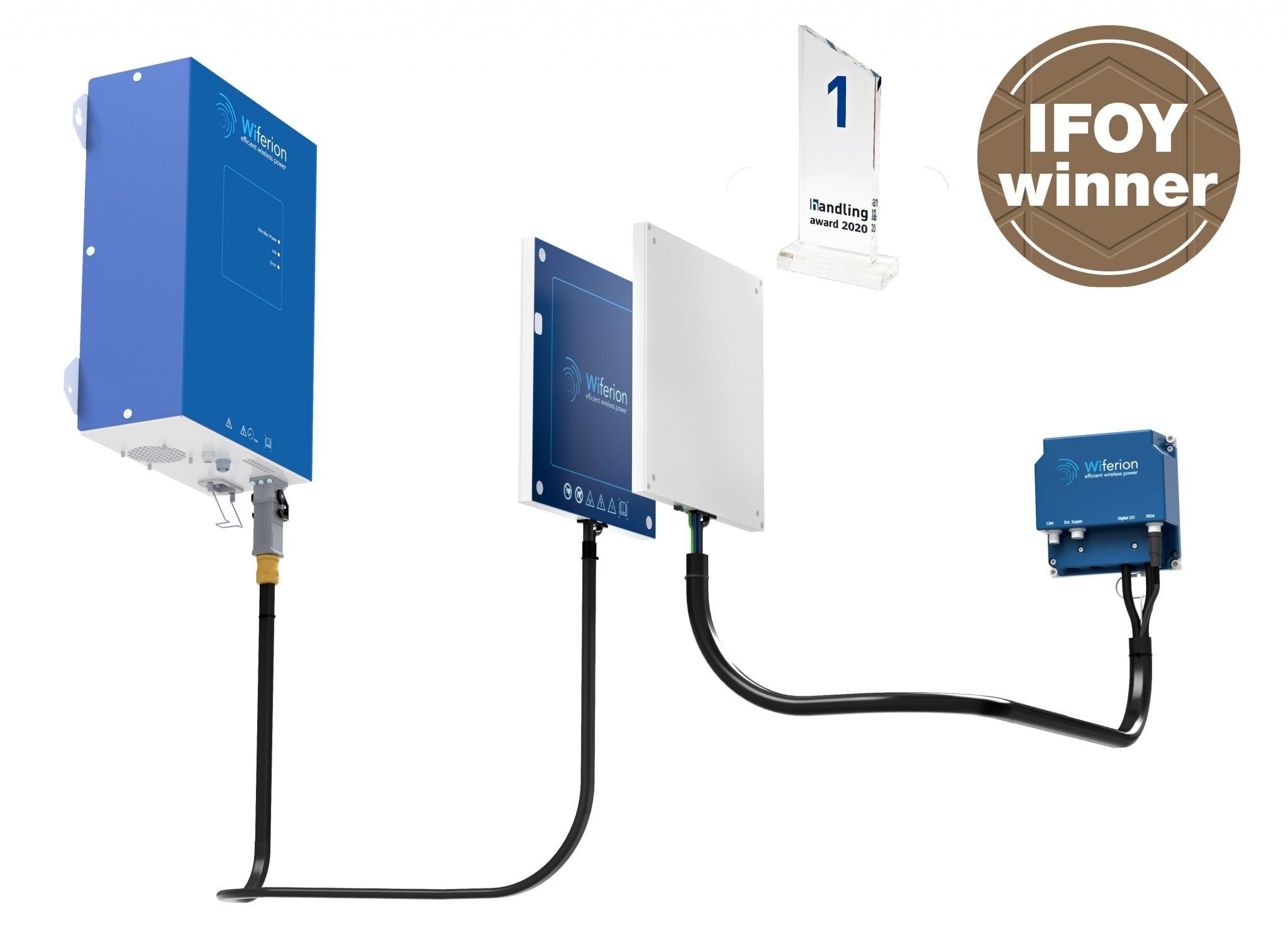 etaLINK 3000 - industrial wireless power - industrielles induktives laden - industrial wireless charging - ifoy winner - handling award winner