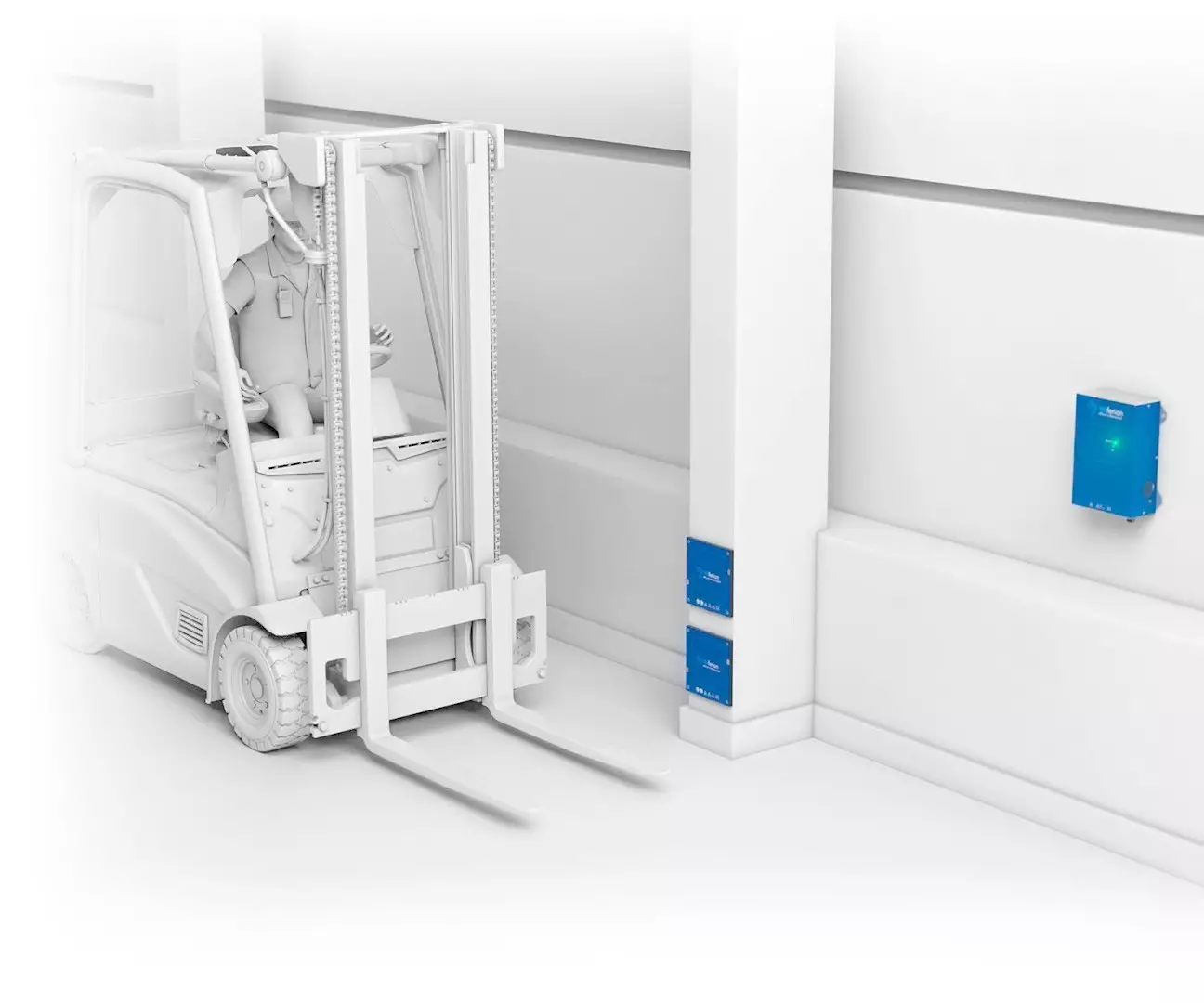 installation vertikal – wireless charging forklift installation installation vertikal - wireless charging forklift installation