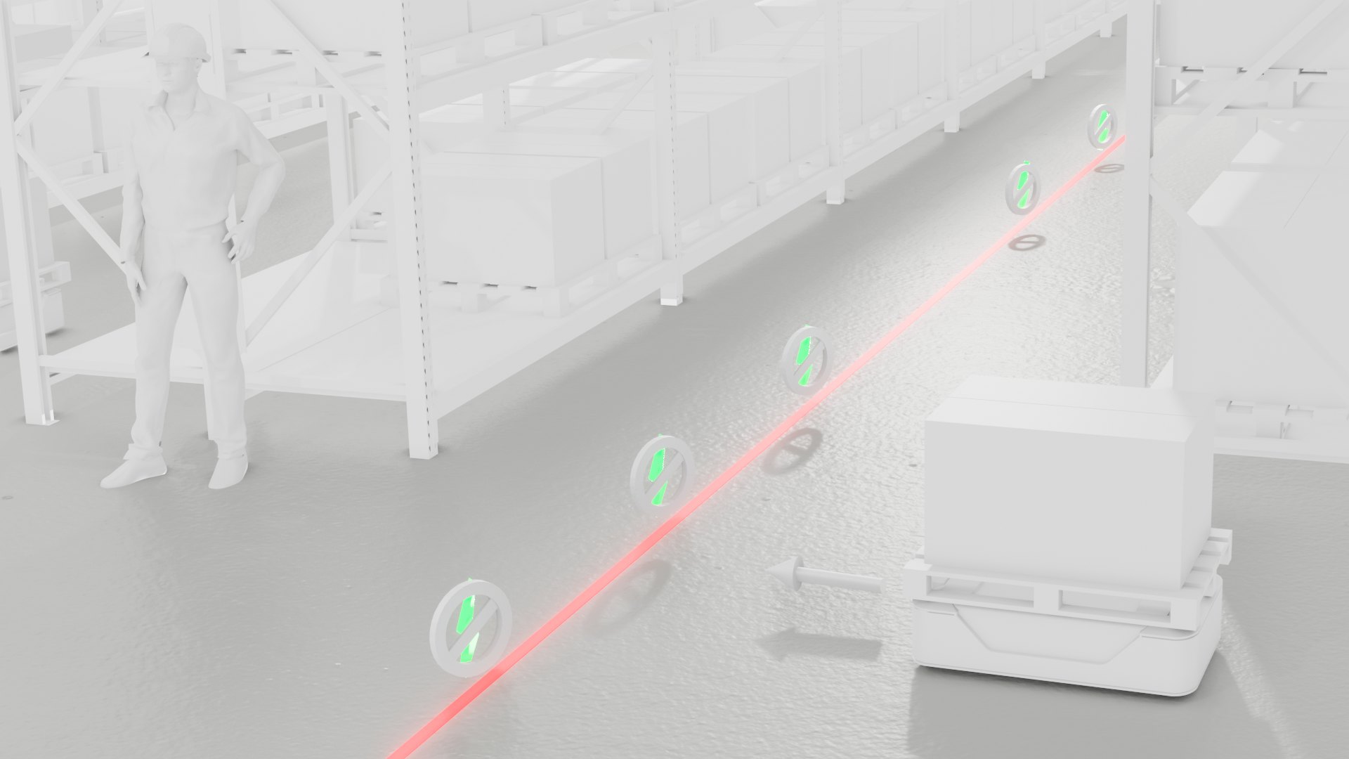 leiterlinien - andere richtung nicht anfahrbar - monodirektional opportunity charging