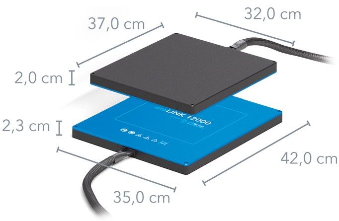 Wiferion etaLINK 12000 – Measurment – Maße – Wireless Charging Pads Wiferion etaLINK 12000 - Measurment - Maße - Wireless Charging Pads