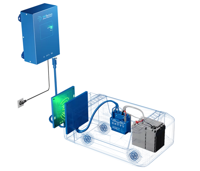 etalink farming robot charging - agrarroboter laden - ladestation agv - fts aufladen