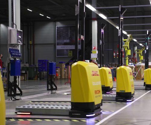 logimat 2022 - lowpad - wiferion charging station - DHL RICOH - opportunity charging