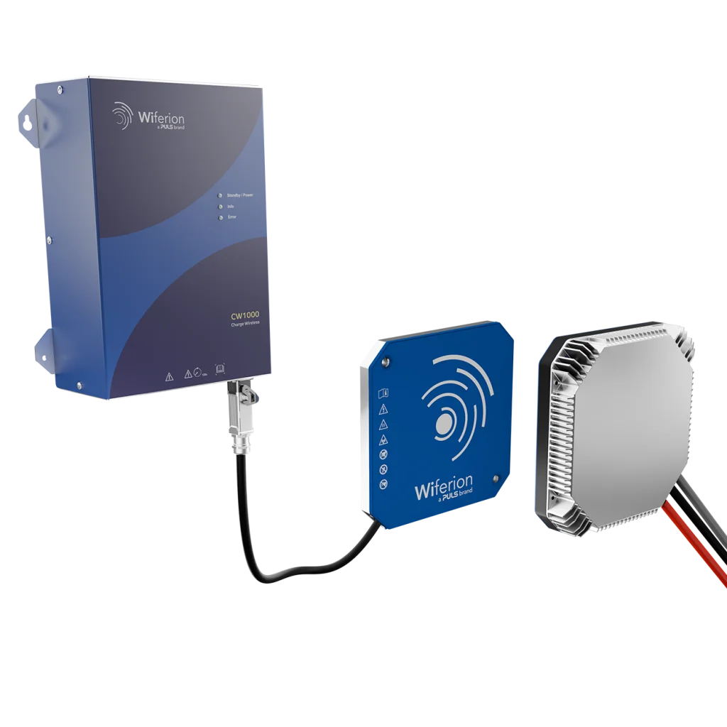 wiferion wireless charging cw1000 product agv robots amr wpt