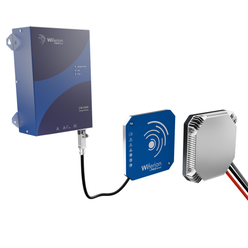wiferion wireless charging cw1000 product agv robots amr wpt